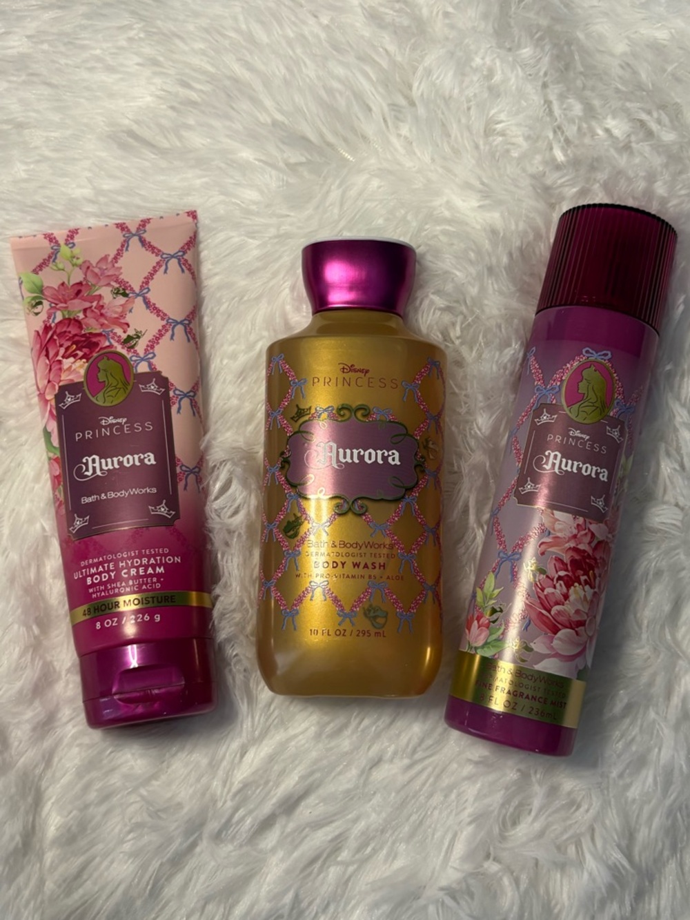 BBW DISNEY PRINCESS AURORA BODY CARE SET NWT